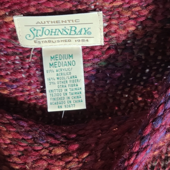 ST. JOHNS BAY MOCK TURTLENECK MEDIUM - Picture 3 of 5